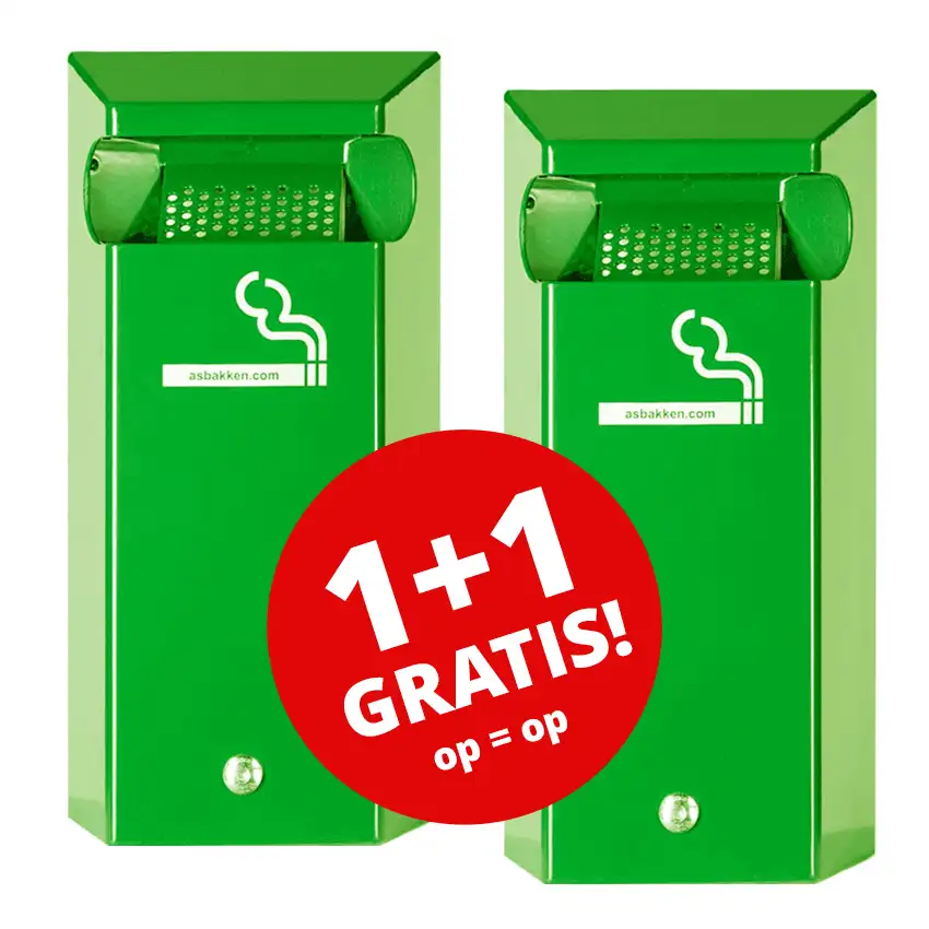 Asbak groen actie